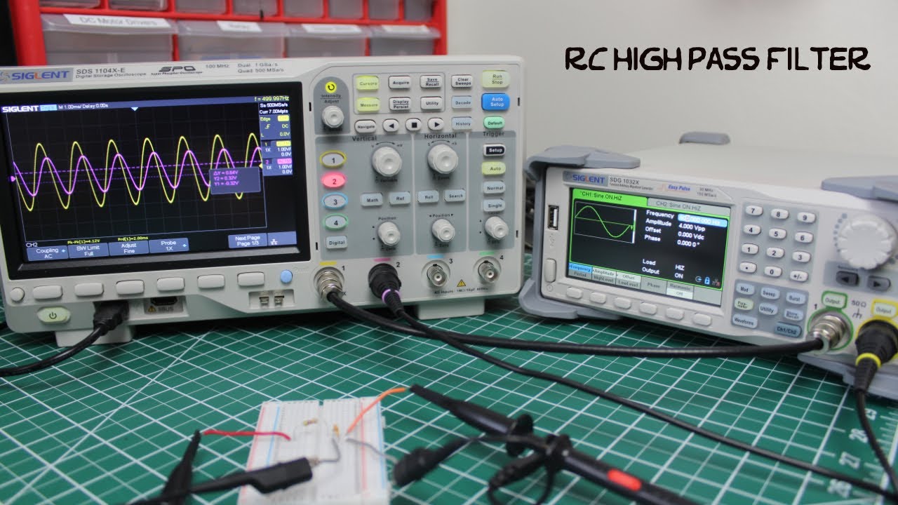 فلتر الترددات المرتفعة📈 | RC High Pass Filter - YouTube