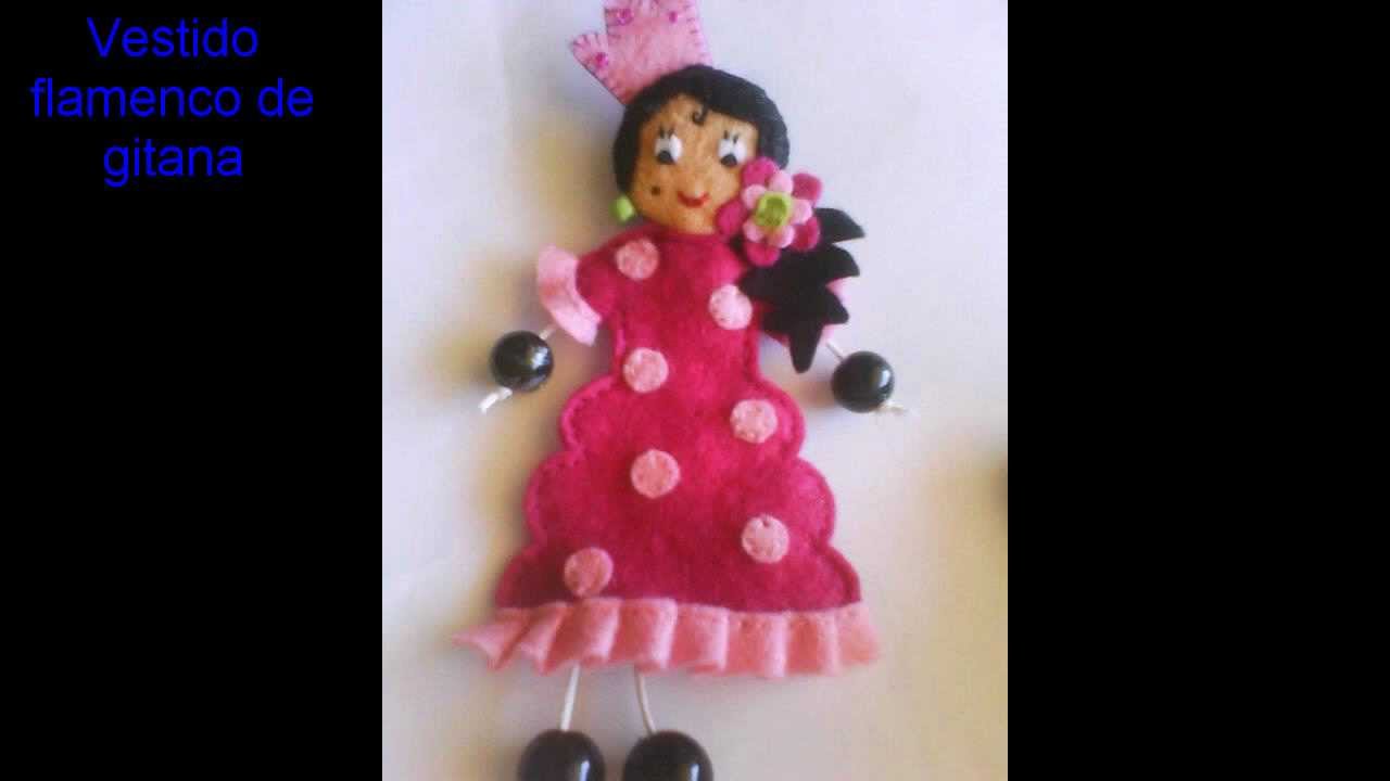 Muñecas y broches de fieltro - YouTube