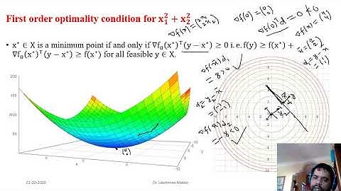 MA 451 L25 First order optimality condition