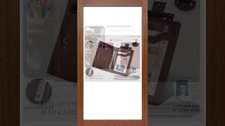 Slim Minimalist Leather Wallet – RFID Blocking &amp; Pocket Friendly Design! #LeatherWallet #MensWallet
