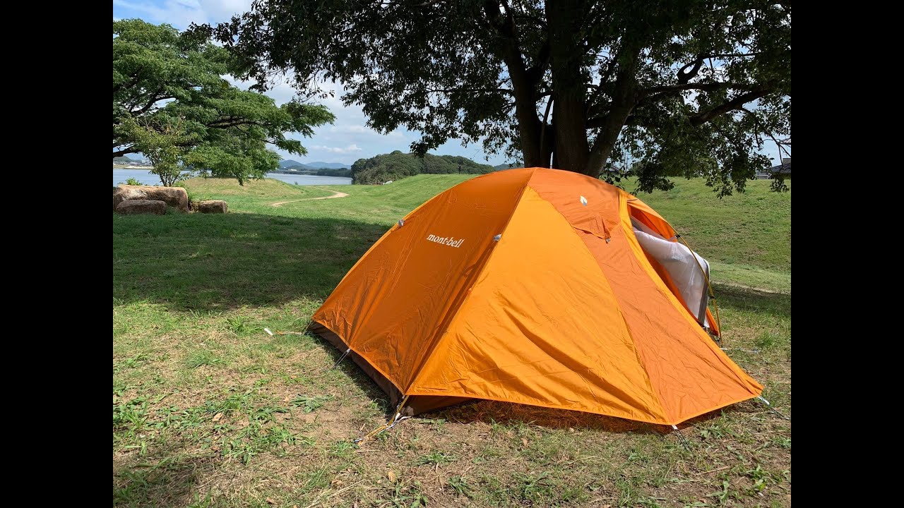 mont-bell クロノスドーム2型を試し張りしてみた。 - YouTube