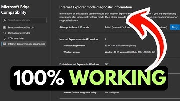 Internet Explorer Mode Not Working in Microsoft Edge on Windows 11 FIXED