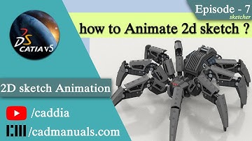how to animate 2d sketch in CATIA sketcher