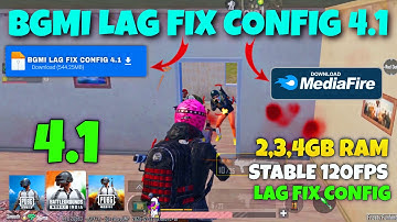 💫90 FPS+SUPER SMOOTH CONFIG BGMI 4.1 |BGMI LAG FIX CONFIG 4.1 | 120 FPS LAG FIX CONFIG PUBG 4.1