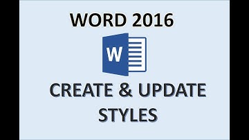 Word 2016 - Modifying Styles - How to Modify a Style in Microsoft MS - Create Update & Apply MS 365