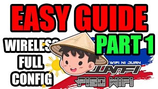EASY BEGINNERS GUIDE JUANFI WIRELESS FIRST CONFIG #pisowifi #juanfi #mikrotiktutorial #hotspot