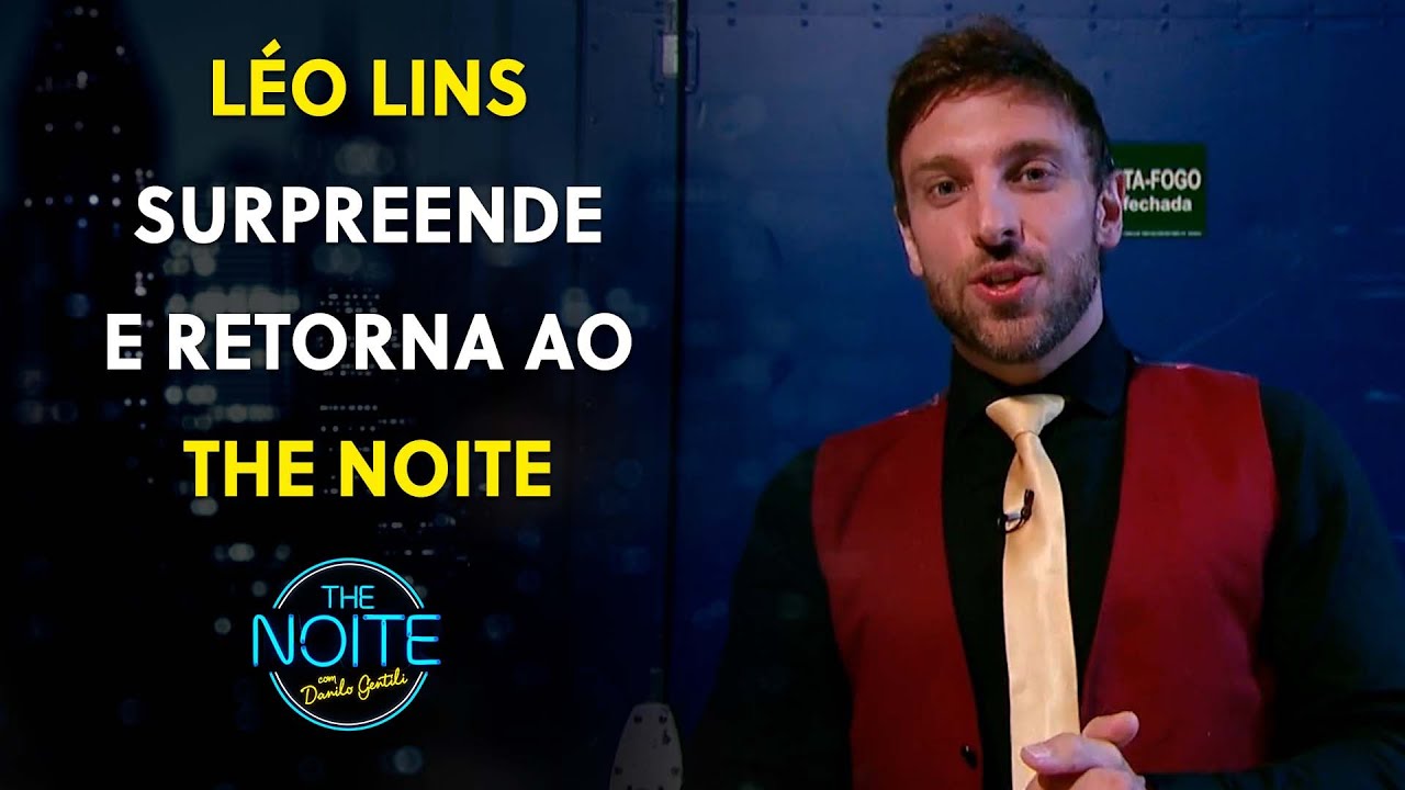 O retorno triunfal do Léo Lins ao palco do The Noite | The Noite (04/03 ...