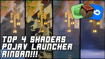 Top 4 Shaders RINGAN!! Renderer Mobile Glues | Pojav Launcher