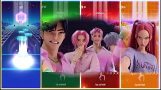KPop Demon Hunters – Meme Dance Song🎸 Tiles hop Edm Rush 💥 screenshot 1