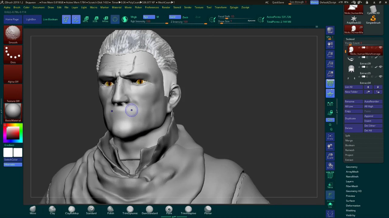 using zbrush trial twice