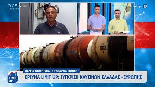 Έρευνα Limit Up: Σύγκριση τιμών καυσίμων μεταξύ Ελλάδας και Ευρώπης | Ethnos