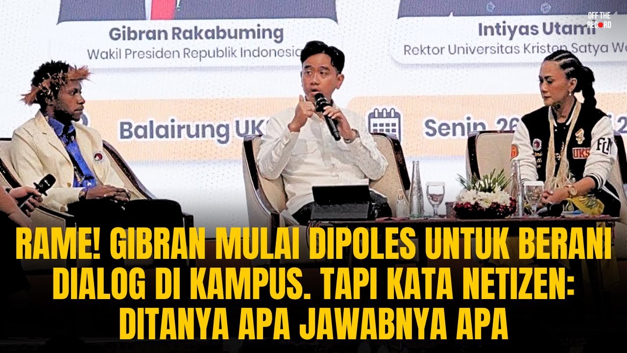RAME! GIBRAN MULAI DIPOLES UNTUK BERANI DIALOG DI KAMPUS. NETIZEN: DITANYA APA JAWABNYA APA🤣 | #1151