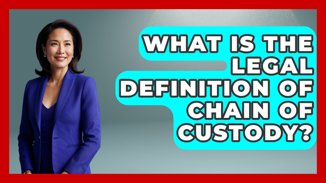 What Is The Legal Definition Of Chain Of Custody? - Law Enforcement Insider