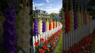 Colorful Flower Fence Garden Design Front Yard Landscaping Inspiration