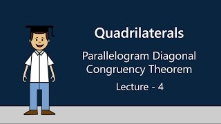 Parallelogram Diagonal Congruency Theorem | Quadrilaterals | Okul (8x4)