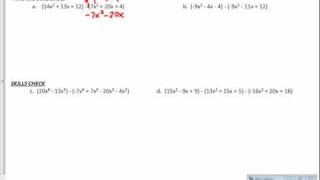 Lesson 28 - Adding & Subtracting Polynomials.avi