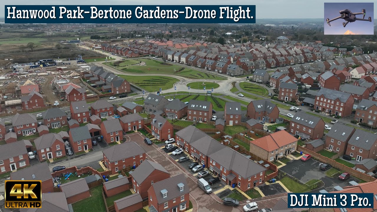 Barton Seagrave Hanwood Park Bertone Gardens Part 3 Drone Flight