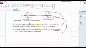 1325 Sect 2.2 Infinite Limits and Limits at Infinity  part 2