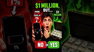 😳 $1 Million... But Your Phone Stays at 1% Forever! #viral