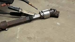 2272020 loose steering 99 mustang solution , shaft weld at rag joint fixed 2 play problem solved