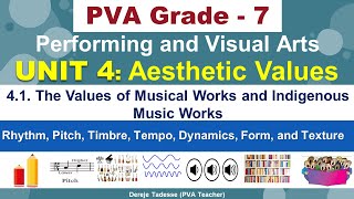 PVA G-7 | UNIT 4: Aesthetic Values | 4.1. The values of musical works and indigenous musical works