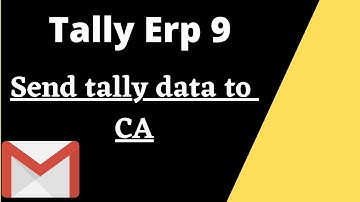 How to send tally data by mail. Ca ko tally mail kese kare.