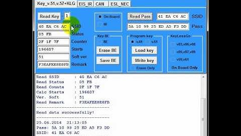 NEC PRO57 Support Read password from key ROM V51