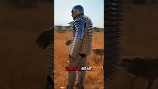 Human Porcupine Vs Wolf Pack Spiked Armor Survival Test In The Savanna