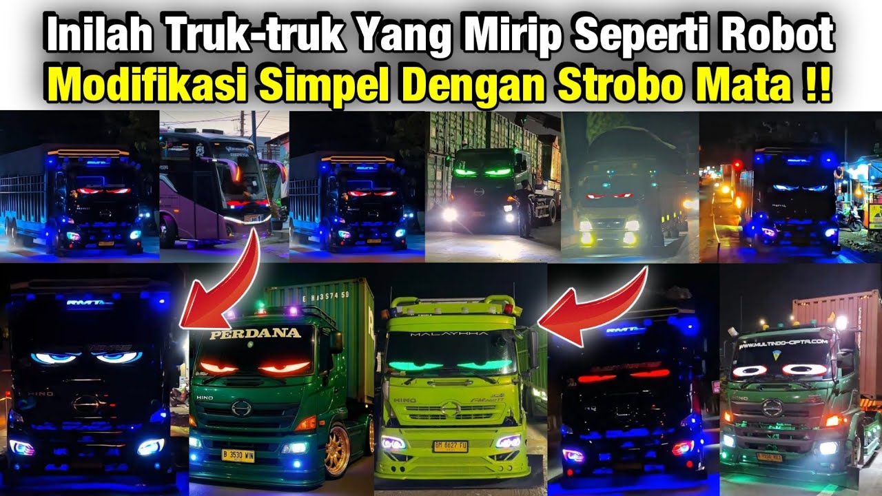 Modifikasi Truk Hino 500 Terganteng Pakai Strobo Mata Kedip Yang Lagi Viral Di Tahun 2015‼️