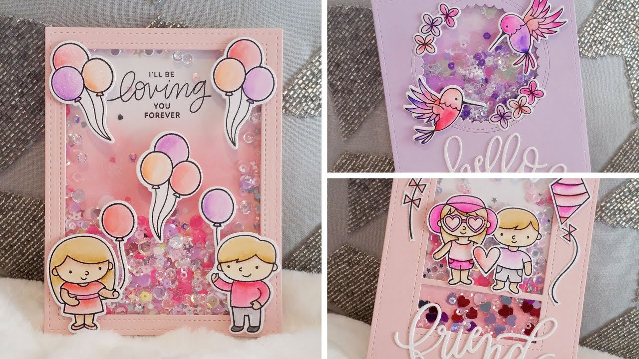 Creating 3 Shaker Cards by Pretty Pink Posh YouTube