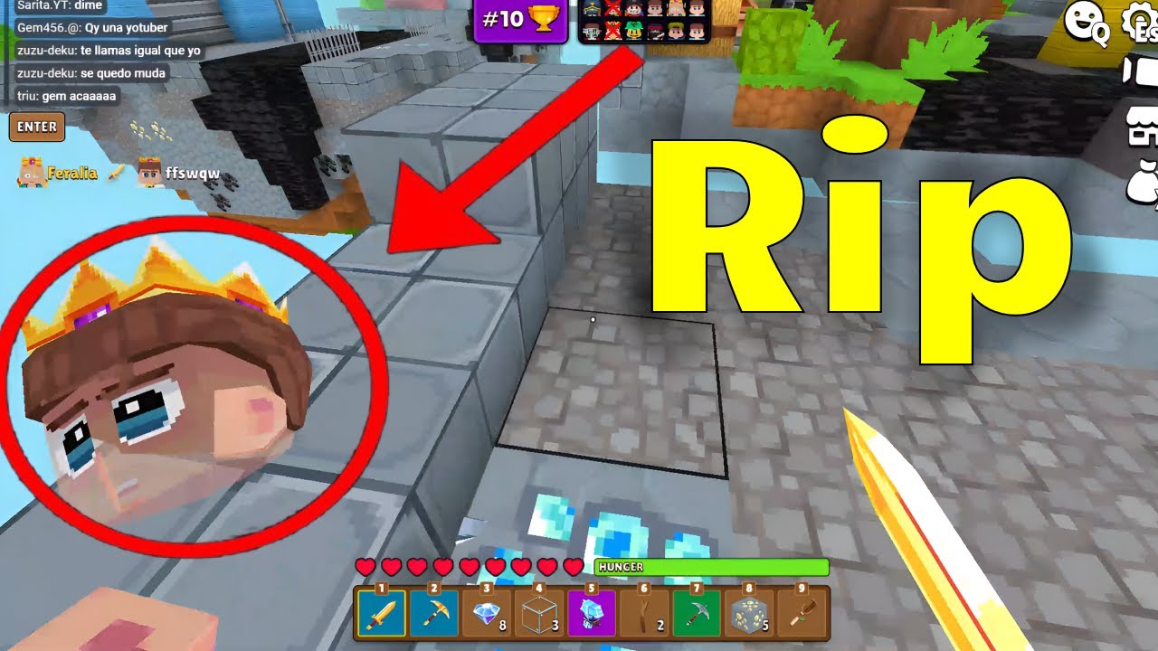 MineFun io Fast player in the game 🔥🚀| sky wars #13