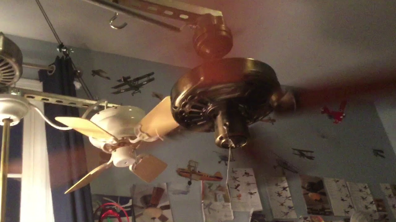 Ceiling fan startups on the first day of spring. - YouTube