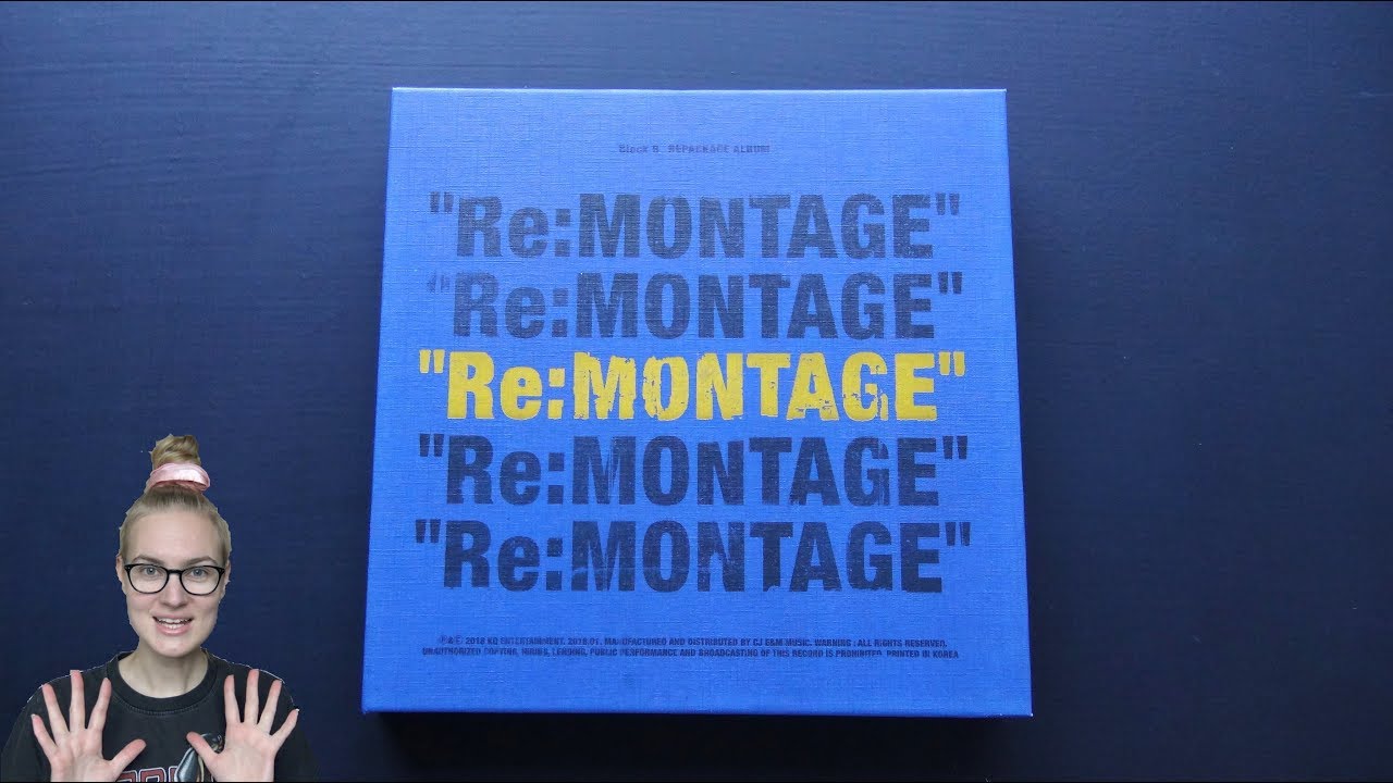 Unboxing Block B 블락비 6th Korean Mini Album Repackage Re:MONTAGE