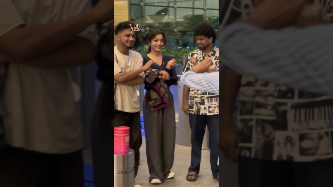 Rashmika Mandanna Spotted At Mumbai Airport 