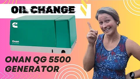 Onan QG 5500 generator Oil Change Service