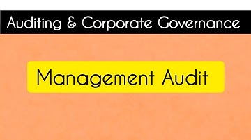 Management Audit | Calicut University 6th Sem Bcom Auditing & Corporate Governance