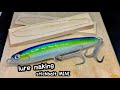 【lure making】Making a Wooden Floating StickBait