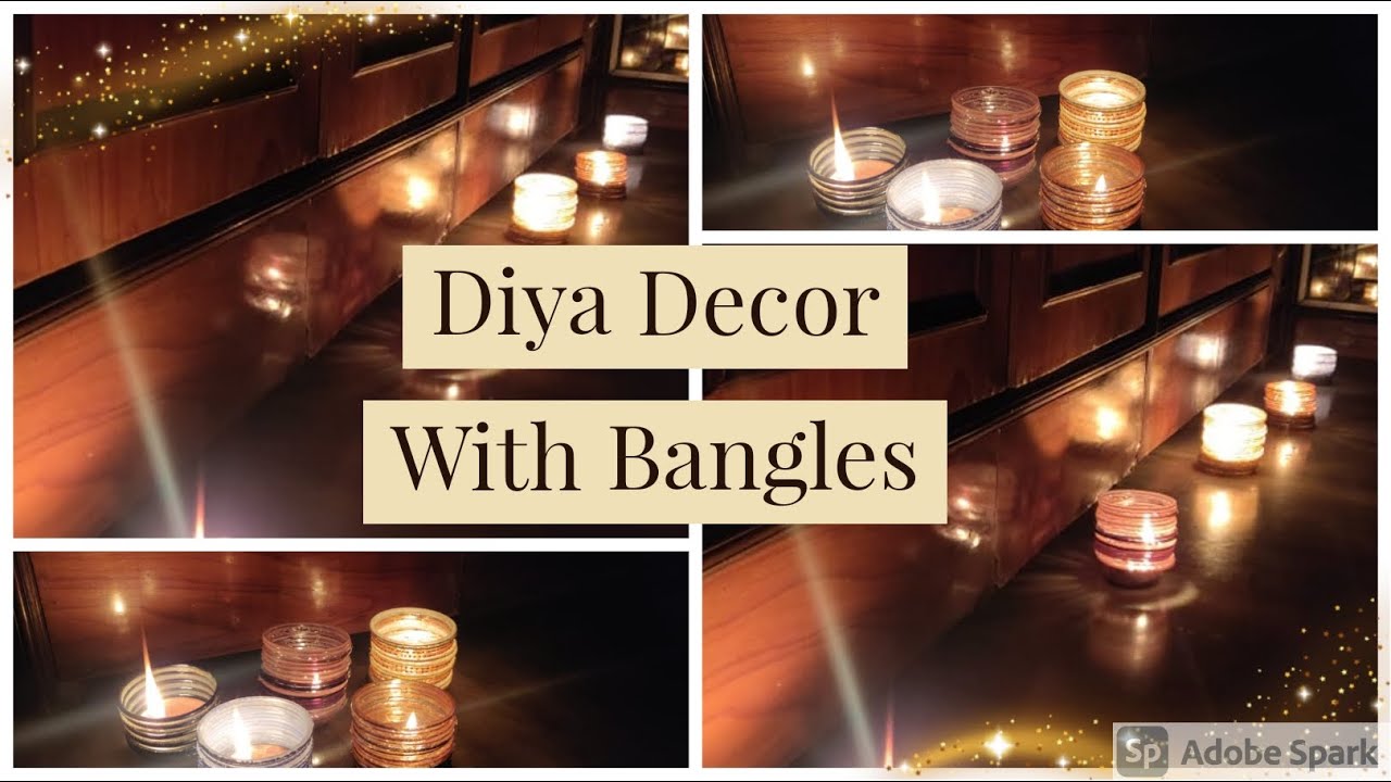 #Diy : Diya Decor with Bangles / Diwali Decoration / Festive Season / Bangles Craft