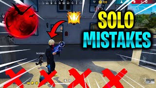 TOP SOLO MISTAKE DONE BY EVERY PLAYER | SOLO GRANDMASTER PUSH TIPS AND TRICKS | HINDI |