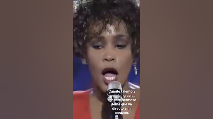 Llore con esta porción.del tema, porfavor cuanta energía! una belleza! gracias Whitney Houston
