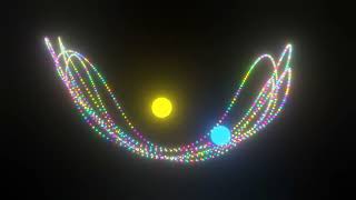 3d double pendulum with trails