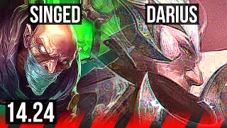 SINGED vs DARIUS (TOP) | KR Diamond | 14.24