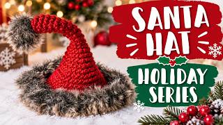 Cute Santa and Gnome Doll Hat | Crochet With Me | Christmas Holiday Winter Pattern + PDF Coupon