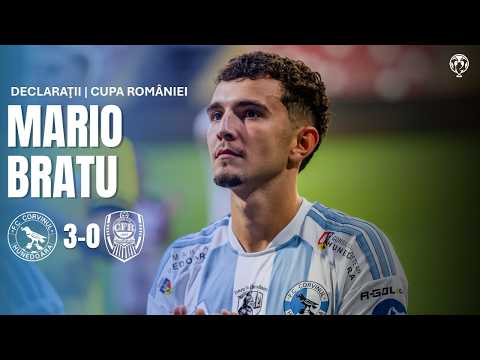 DECLARAŢII | Mario Bratu, după HAT-TRICK-UL din Cupa României