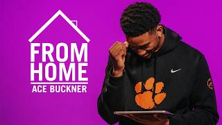 From Home Clemson Mens Basketball Ace Buckner Receives A Special Message
