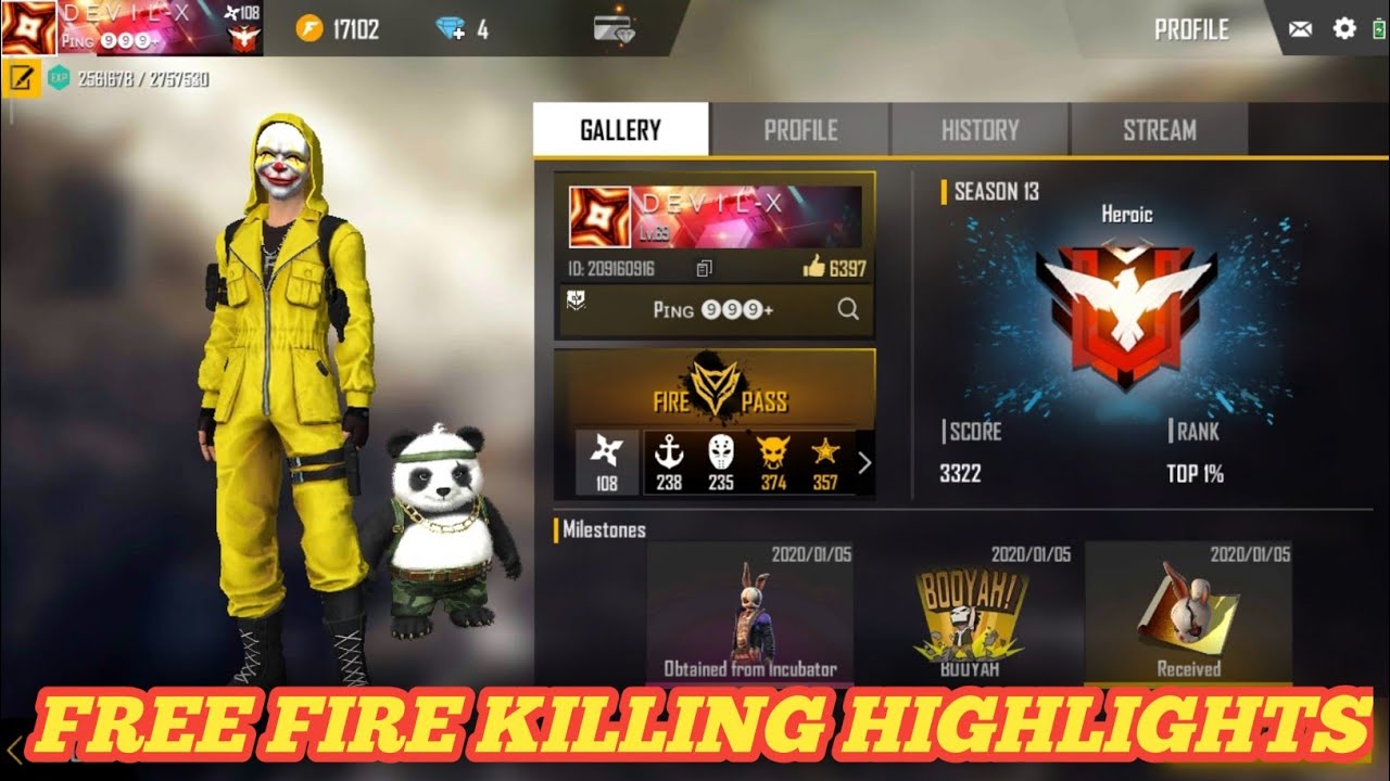 FREE FIRE | Ranked Match killing Highlights - YouTube