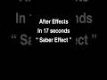 ➡️ After Effects’te Saber Efekti 17 Saniyede ⚡ | Tasarımcılar için Hızlı Eğitim