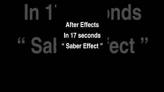 ➡️ After Effects’te Saber Efekti 17 Saniyede ⚡ | Tasarımcılar için Hızlı Eğitim