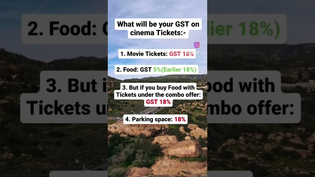 What will be your GST on cinema Tickets 