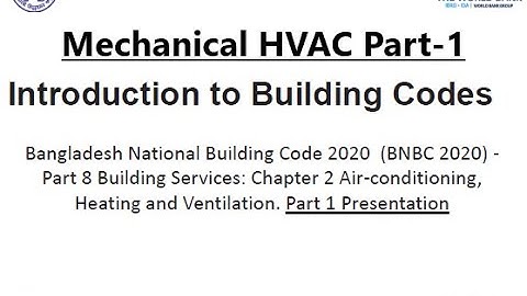 S-31_Mechanical( HVAC ) Part-1 of BNBC-2020: 01 June, 2021.